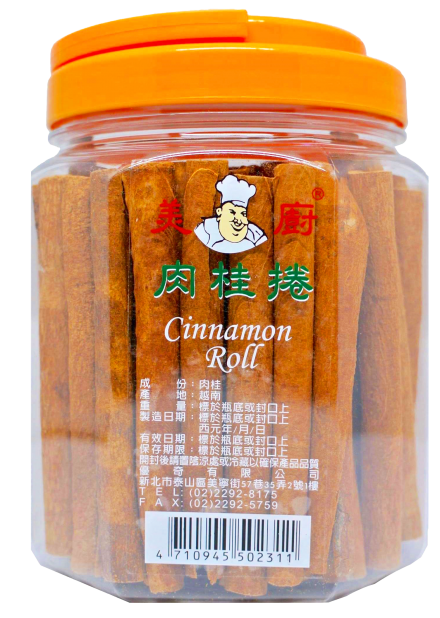 美廚肉桂棒(100支/10cm/罐) 400g/罐